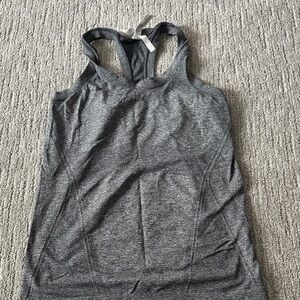 Athleta Momentum Tank Gray Racerback Active Tank Top - Women medium